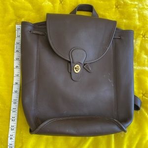 Brown Leather Backpack